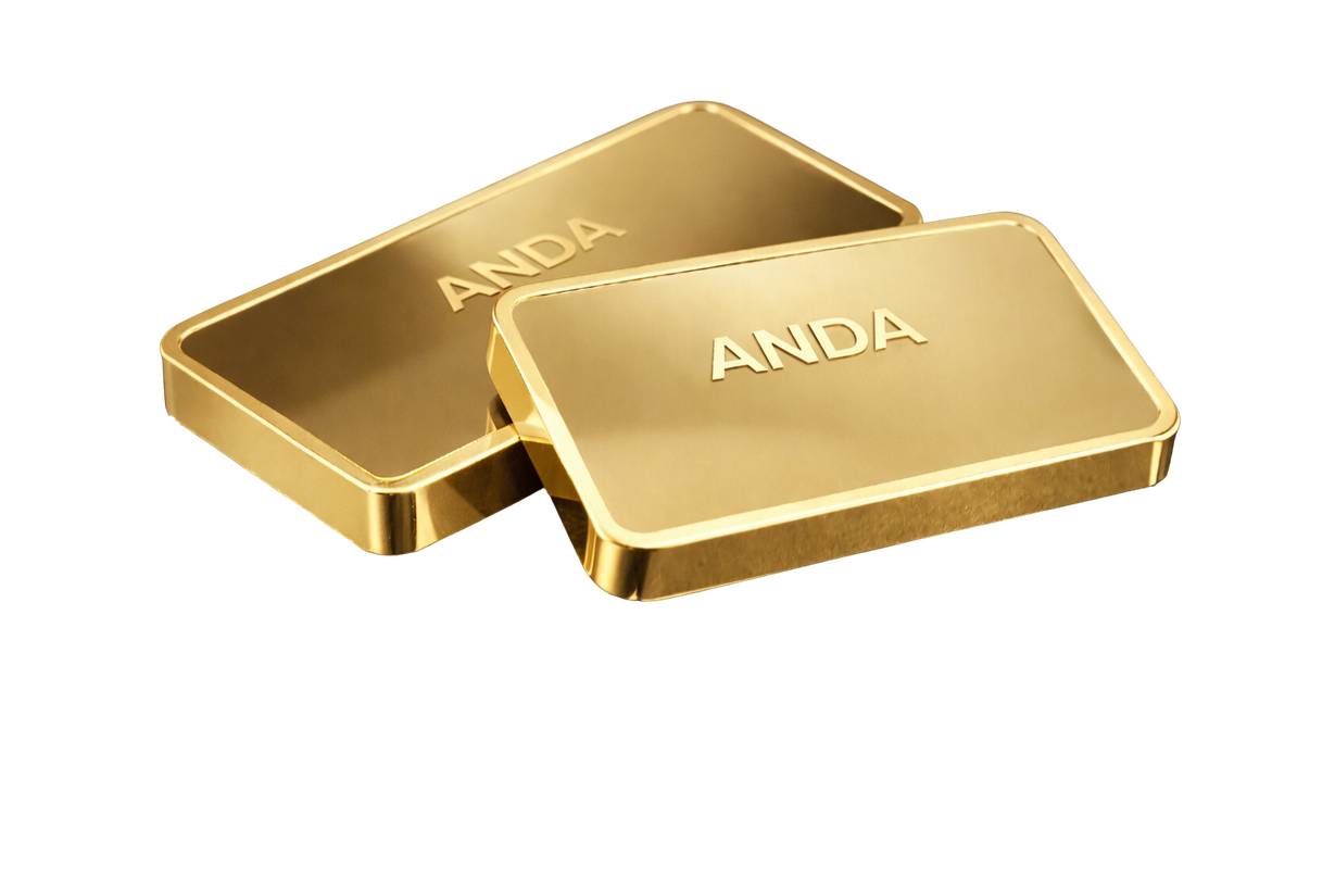 Fine gold minted bars